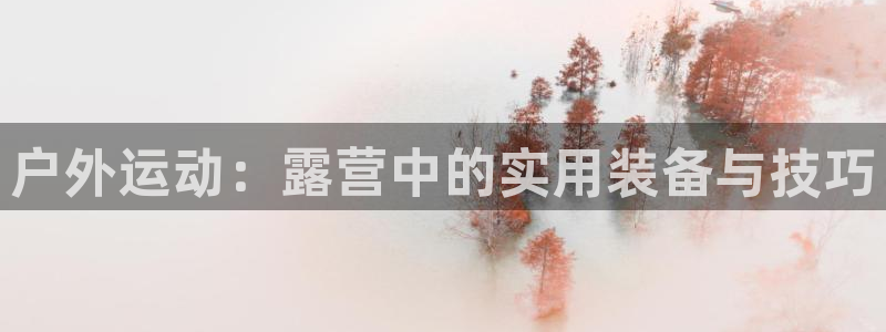 征途国际娱乐是那个系列的台子：户外运动：露营中的实用装备与技