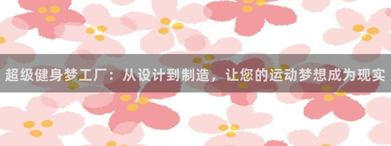 征途国际软件：超级健身梦工厂：从设计到制造，让您的运