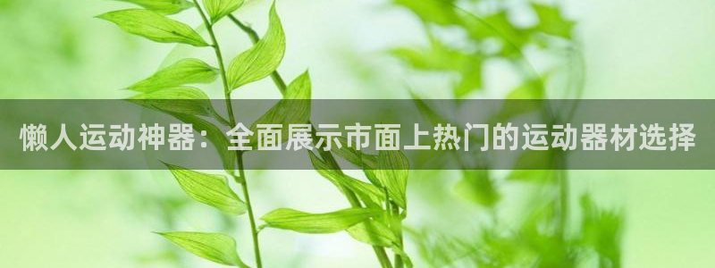 征途国际平台假的吗是真的吗吗：懒人运动神器：全面展示市面上热