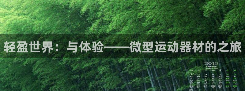 征途国际集团官网首页网址：轻盈世界：与体验——微型运动器材的